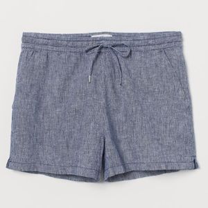 H&M Blue Pin Stripe Shorts